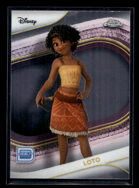 2025 Topps Chrome Disney #12 Loto Debut Card (Disney Film: Moana)