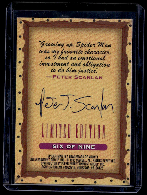 1995 Fleer Ultra Spider-Man Premiere Masterpieces #6 Spider-Man