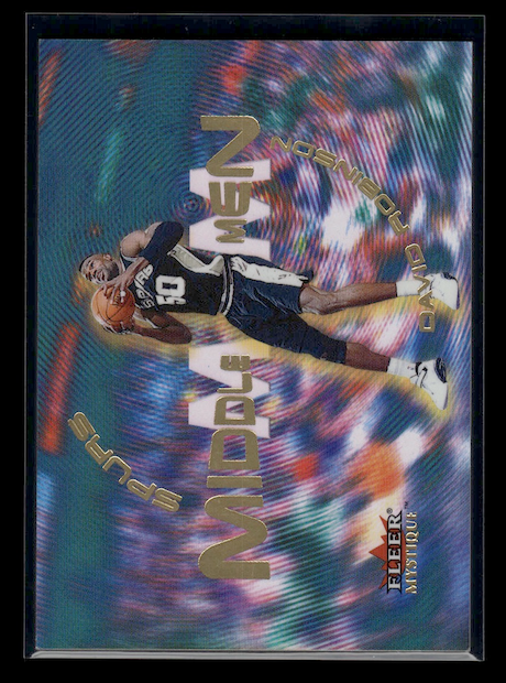 2000-01 Fleer Mystique Middle Men #6 David Robinson (San Antonio Spurs)
