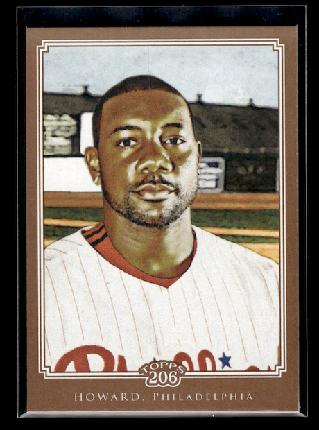 2010 Topps 206 Bronze #257 Ryan Howard (Philadelphia Phillies)
