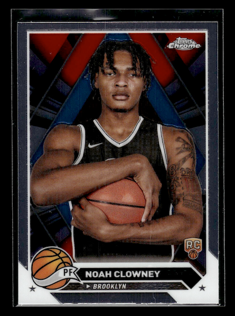 2023-24 Topps Chrome #180 Noah Clowney Rookie (Brooklyn Nets)