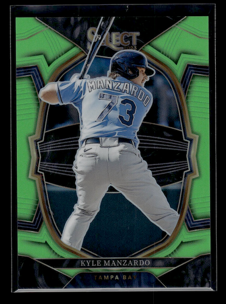 2023 Select Prizms Neon Green #88 Kyle Manzardo #'d 47/75 (Tampa Bay Rays)