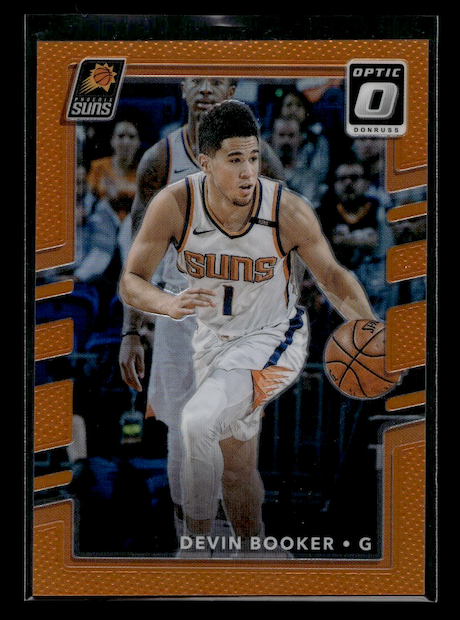 2017-18 Donruss Optic Orange #117 Devin Booker #'d 094/199 (Phoenix Suns)
