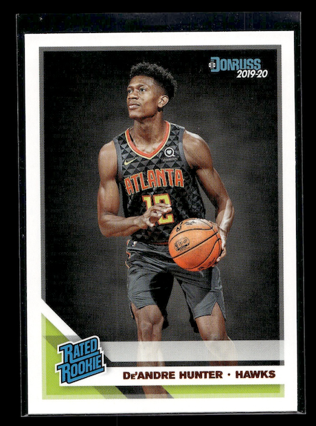 2019-20 Donruss #204 De'Andre Hunter Rate Rookie (Atlanta Hawks)