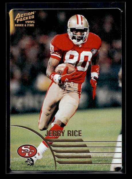 1995 Action Packed Rookies/Stars #65 Jerry Rice (San Francisco 49ers)