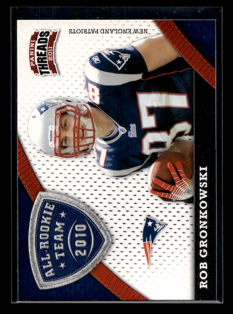 2011 Panini Threads 2010 All Rookie Team #7 Rob Gronkowski (New England Patriots)