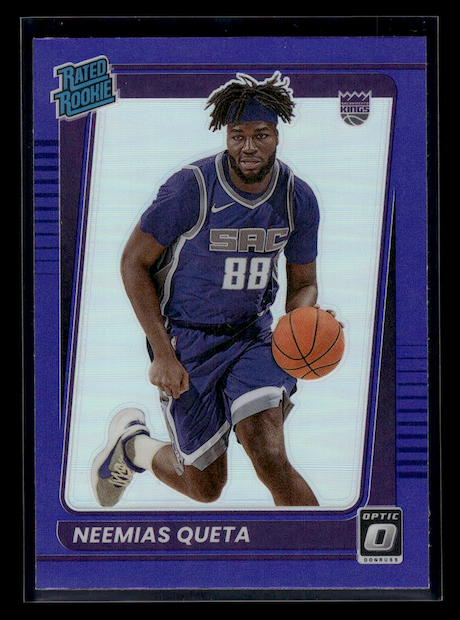 2021-22 Donruss Optic Purple #156 Neemias Queta (Sacramento Kings)