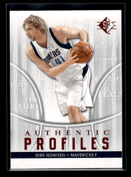 2008-09 SP Authentic Profiles #AP21 Dirk Nowitzki (Dallas Mavericks)