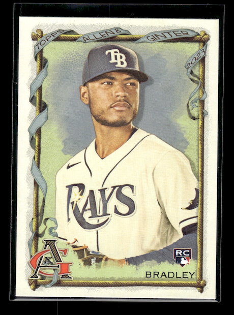 2023 Topps Allen and Ginter #199 Taj Bradley Rookie (Tampa Bay Rays)