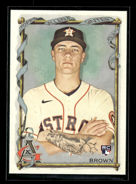 2023 Topps Allen and Ginter #291 Hunter Brown Rookie (Houston Astros)