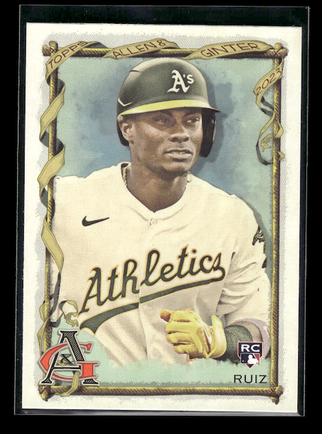 2023 Topps Allen and Ginter #112 Esteury Ruiz Rookie (Oakland Athletics)