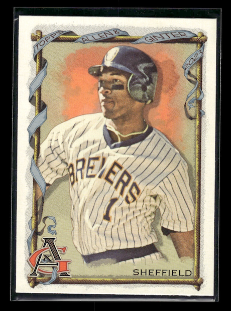 2023 Topps Allen and Ginter #329 Gary Sheffield SP (Milwaukee Brewers)