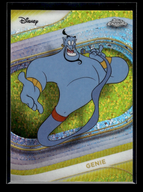 2025 Topps Chrome Disney Yellow Mini-Diamonds Refractors #183 Genie (Disney Film: Aladdin)