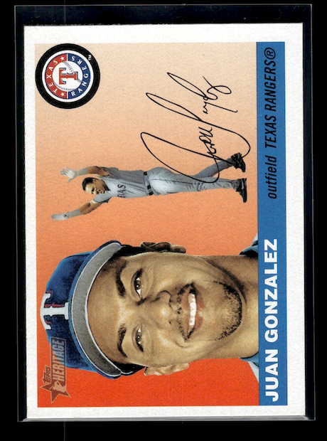 2004 Topps Heritage #22 Juan Gonzalez (Texas Rangers)