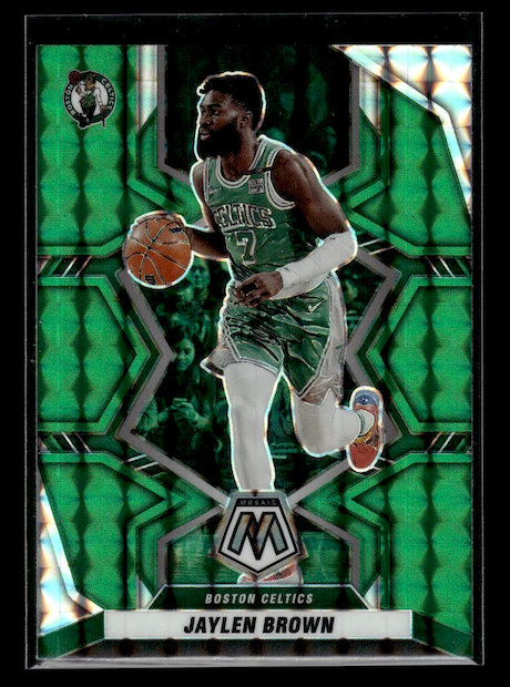 2021-22 Panini Mosaic Mosaic Green #35 Jaylen Brown (Boston Celtics)