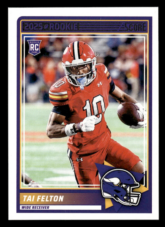 2025 Score Rookies #60 Tai Felton (Minnesota Vikings)