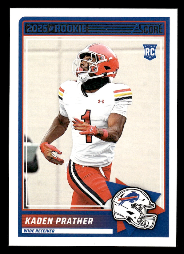 2025 Score Rookies #19 Kaden Prather (Buffalo Bills)