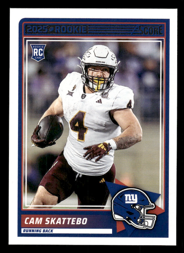 2025 Score Rookies #1 Cam Skattebo (New York Giants)