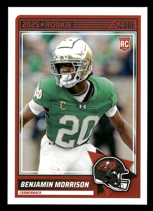 2025 Score Rookies #93 Benjamin Morrison (Tampa Bay Buccaneers)