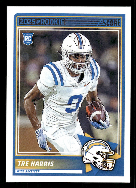 2025 Score Rookies #42 Tre Harris (Los Angeles Chargers)