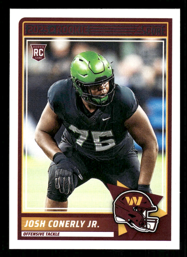 2025 Score Rookies #100 Josh Conerly Jr. (Washington Commanders)