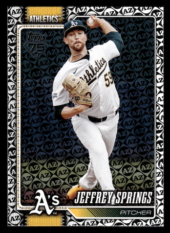 2026 Topps Spring Training #87 Jeffrey Springs (Oakland Athletics)