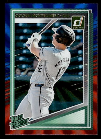 2025 Donruss Red and Blue Rated Prospect #139 Colson Montgomery (Chicago White Sox)