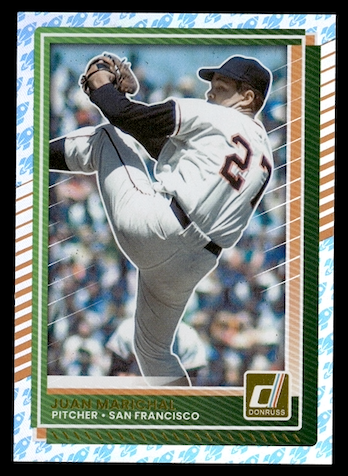 2025 Donruss #90 Blue Rockets Borders Parallel Juan Marichal  (San Francisco Giants)