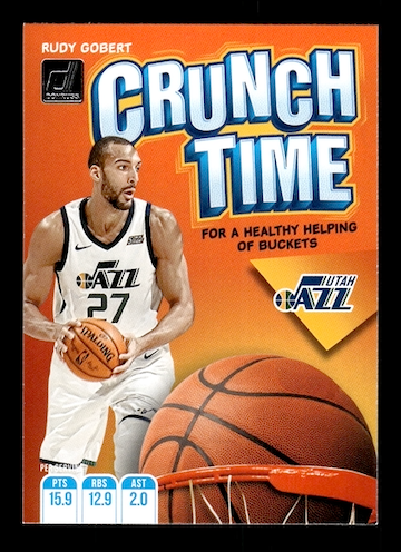 2019-20 Donruss Crunch Time #15 Rudy Gobert (Utah Jazz)