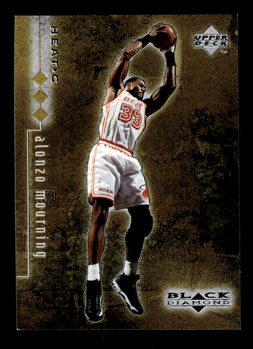 1998-99 Black Diamond Triple Diamond #51 Alonzo Mourning #'d /1500 (Miami Heat)