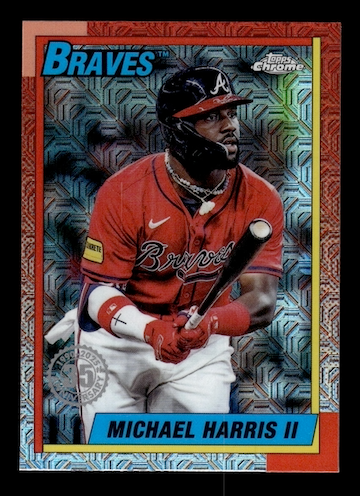 2025 Topps '90 Topps Silver Pack Chrome #T90C108 Michael Harris II (Atlanta Braves)