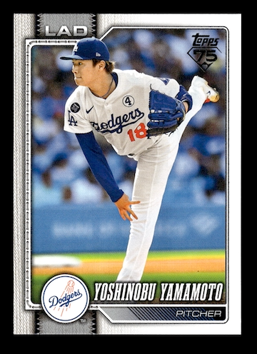 2026 Topps #90 Yoshinobu Yamamoto (Los Angeles Dodgers)