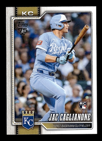 2026 Topps #138 Jac Caglianone Rookie (Kansas City Royals)