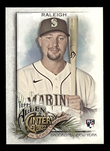 2022 Topps Allen and Ginter #178 Cal Raleigh Rookie (Seattle Mariners)