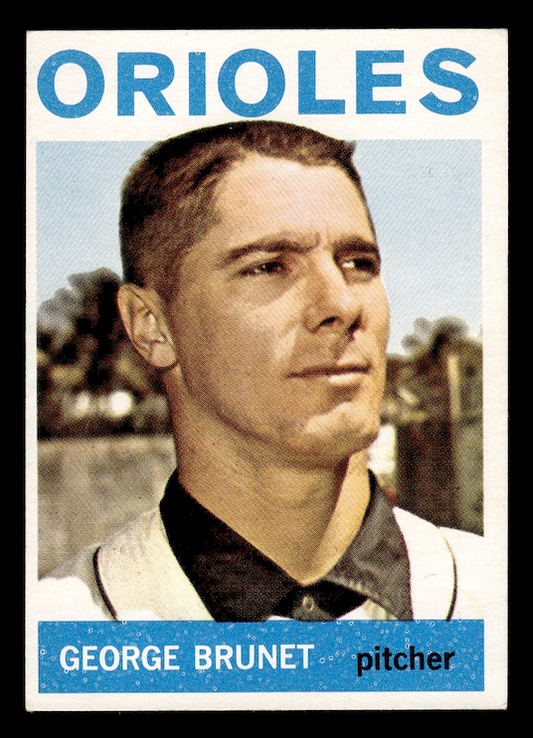 1964 Topps #322 George Brunet (Baltimore Orioles) EX-MT