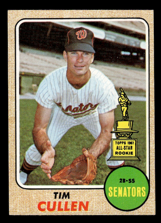 1968 Topps #209 Tim Cullen (Washington Senators) NM+