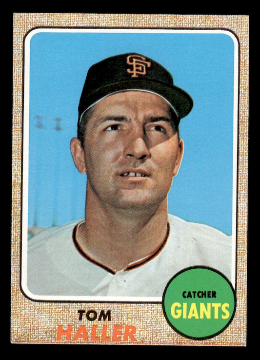 1968 Topps #185 Tom Haller (San Francisco Giants) NM+