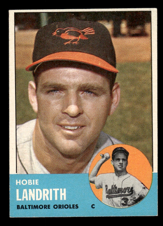 1963 Topps #209 Hobie Landrith (Baltimore Orioles) EX-MT+