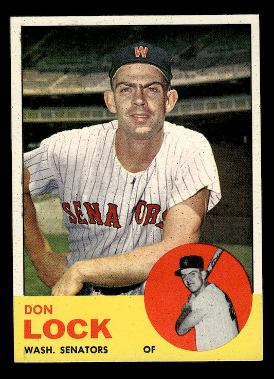 1963 Topps #47 Don Lock Rookie (Washington Senators) EX-MT+