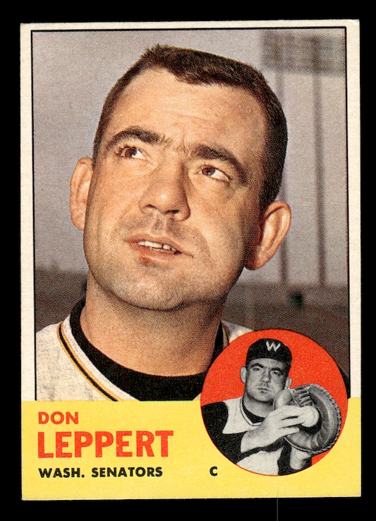 1963 Topps #243 Don Leppert (Washington Senators) EX-MT+
