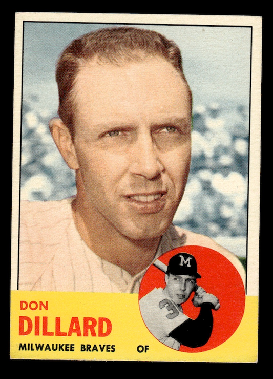 1963 Topps #298 Don Dillard (Milwaukee Braves) EX-MT+