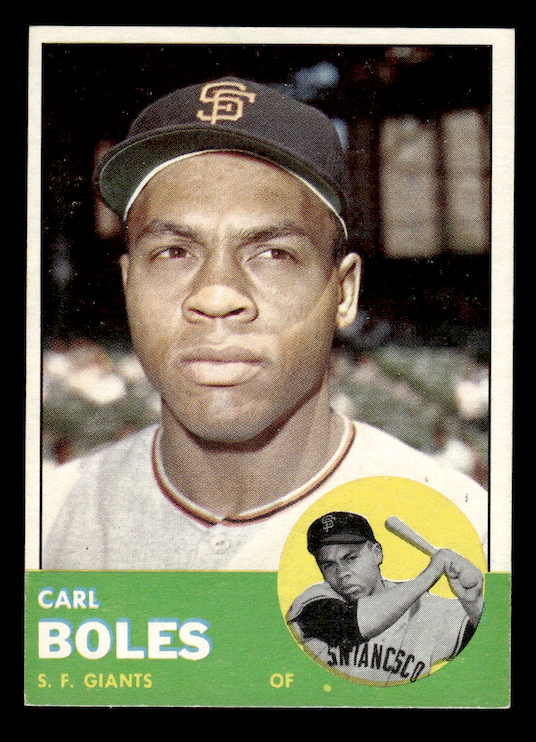 1963 Topps #428 Carl Boles Rookie (San Francisco Giants) EX-MT+
