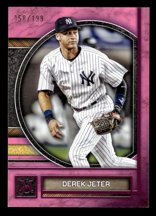 2025 Topps Museum Collection Pink Sapphire #42 Derek Jeter #'d /199