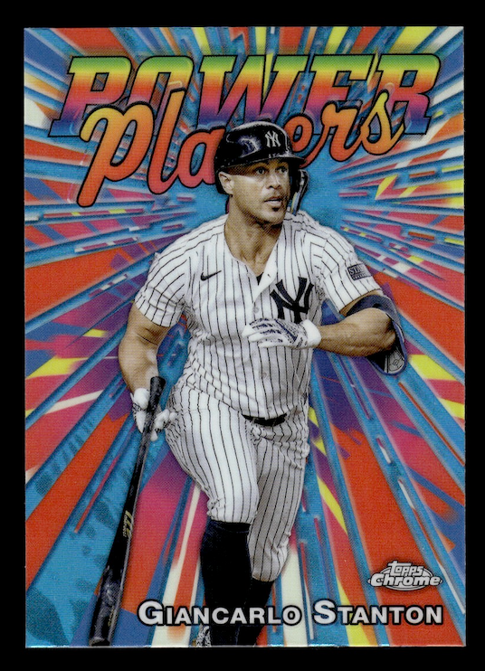 2025 Topps Chrome Power Players #PP13 Giancarlo Stanton (Yankees)