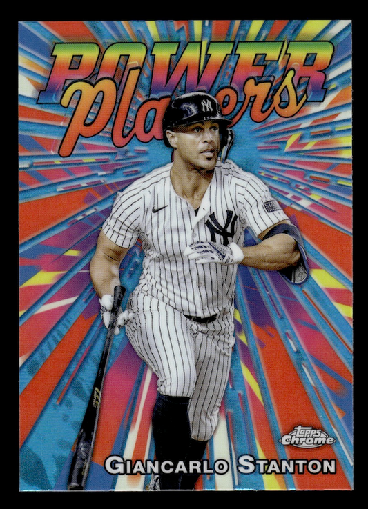 2025 Topps Chrome Power Players #PP13 Giancarlo Stanton (Yankees)