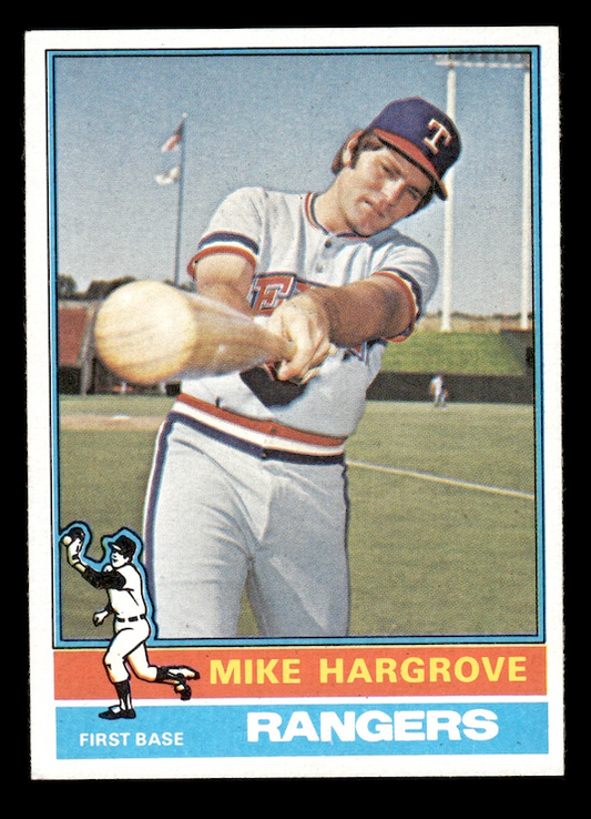 1976 Topps #485 Mike Hargrove (Texas Rangers) EX-MT+