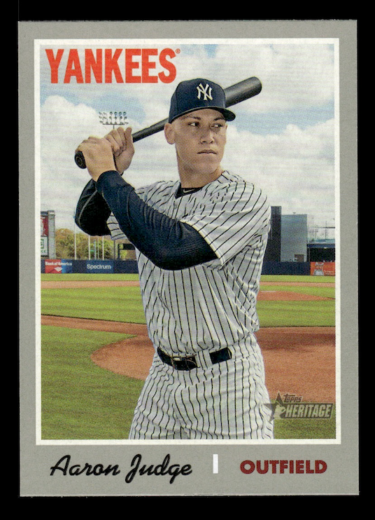 2019 Topps Heritage #499 Aaron Judge SP (New York Yankees) NM