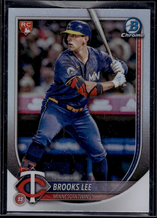 2025 Bowman Chrome Red Rookie Logo #72 Brooks Lee (Twins)
