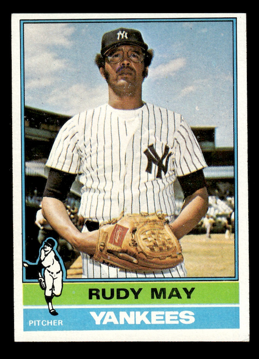 1976 Topps #481 Rudy May (New York Yankees) EX-MT+