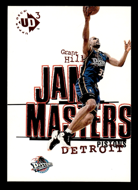 1997 Upper Deck UD3 Grant Hill Detroit Pistons 3 Jam Masters Red Foil